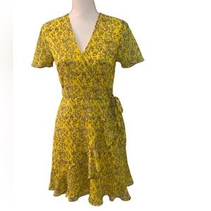 Banana Republic floral wrap dress